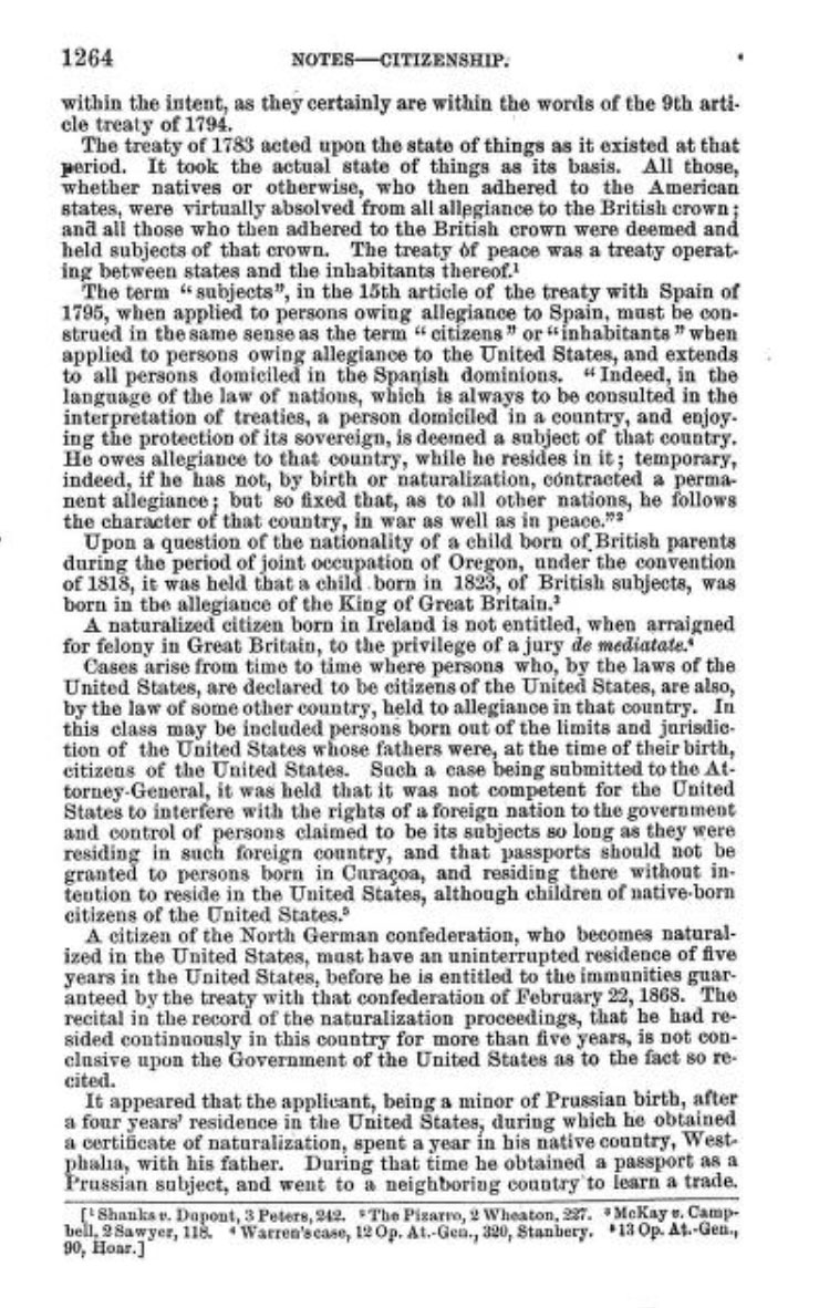 Treaties and Conventions - Citizenship p 1264